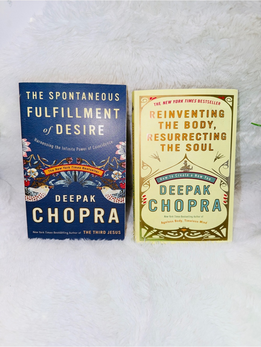 Deepak Chopra Hardcover Bundle - Blue & Cream Covers